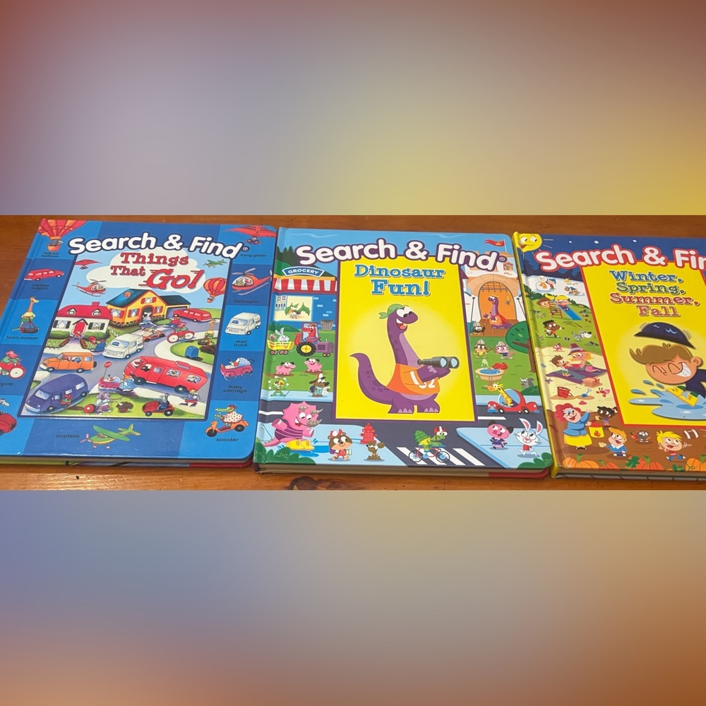 Search & Find Hardback Book Lot of 3 PreK